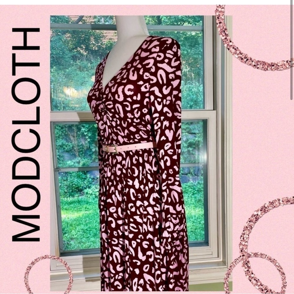 Leopard Print ruched dress